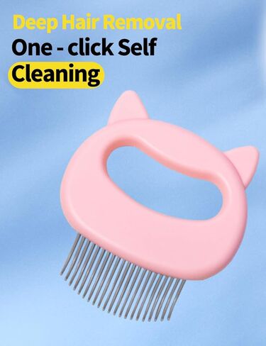 luvilly1 Pack Pink Cat Comb,Dematting Tool for Cat Dog Puppy Rabbit/Animal Lovers in Kuwait