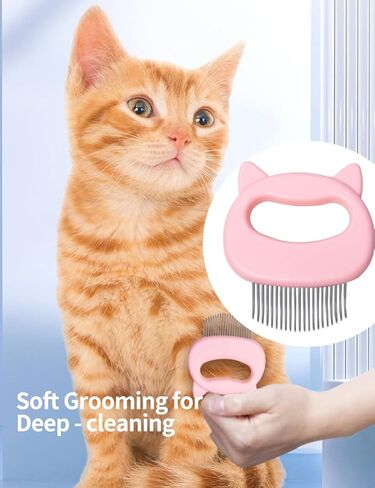 luvilly1 Pack Pink Cat Comb,Dematting Tool for Cat Dog Puppy Rabbit/Animal Lovers in Kuwait