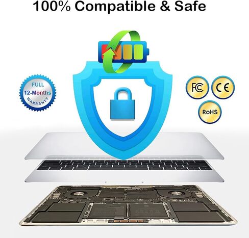 A1398 Macbook Pro Battery A1417 for Macbook pro 15 Inch A1398 (Only Mid 2012, Early 2013) [8680mAh 95Wh], Laptop Replacement Battery Model A1417 MC976LL/A MC975LL/A MD831LL/A ME665LL/A ME664LL/A in Saudi Arabia