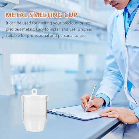 SOLUSTRE Quartz Crucible 2.75 Inch High Temperature Resistant Metal Melting Pot for Jewelry Casting and Laboratory Use in Kuwait
