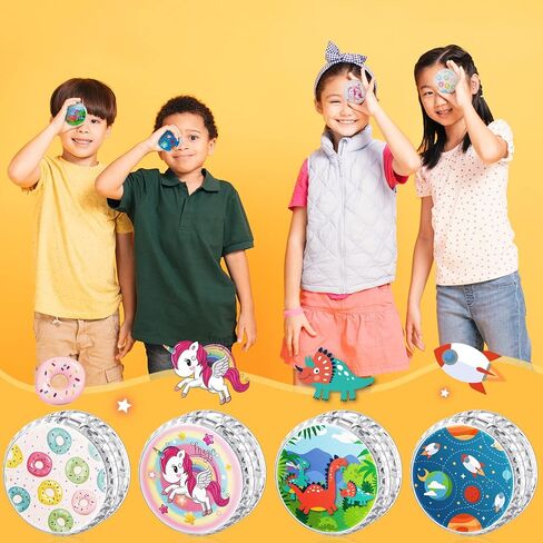 4 Packs LED Light up Beginner Toys Unicorn Donut Dinosaur Space Responsive Ball Bearing Reflex Auto Return Toys Magic Beginner for Birthday Party Goodies Bag Fillers Classroom Prize in Saudi Arabia