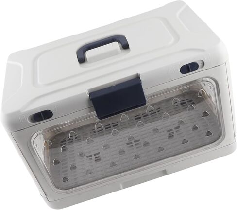 Sorandy Plastic Cat Kennel, Transparent Foldable Durable Pet Carrier, Single Door Large Capacity Safe Cats Travel Carrier, Ideal for Home Travel, Airplane & Car, 19.69x12.60x12.20in in Saudi Arabia