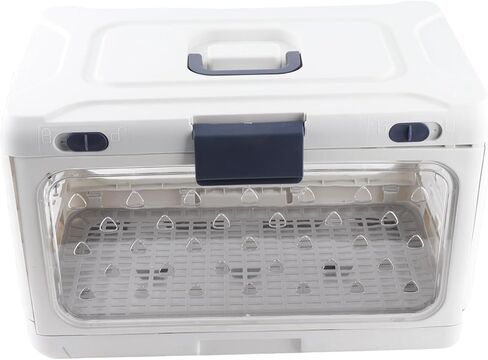Sorandy Plastic Cat Kennel, Transparent Foldable Durable Pet Carrier, Single Door Large Capacity Safe Cats Travel Carrier, Ideal for Home Travel, Airplane & Car, 19.69x12.60x12.20in in Saudi Arabia