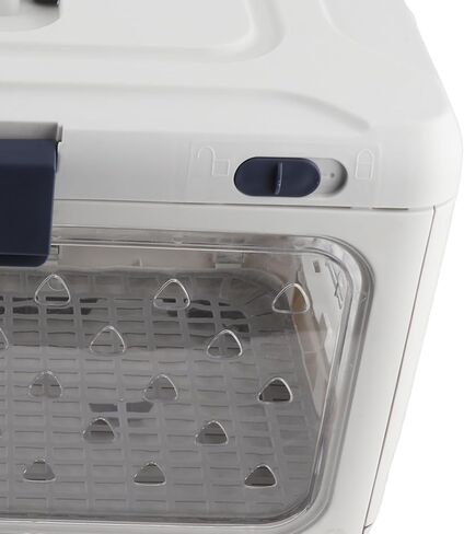 Sorandy Plastic Cat Kennel, Transparent Foldable Durable Pet Carrier, Single Door Large Capacity Safe Cats Travel Carrier, Ideal for Home Travel, Airplane & Car, 19.69x12.60x12.20in in Saudi Arabia