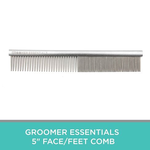5" Face and Feet Comb - Finishing and Fluffing Comb - Perfect for Detail Work on Delicate Faces and Feet - Features Anti-Scratch Teeth in Saudi Arabia