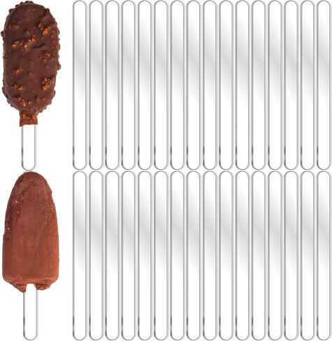 100Pcs Reusable Acrylic Popsicle Sticks, 4.5 Inch Clear Ice Cream Sticks for DIY Cake Pops, Candy, Desserts – Food-Safe & Durable in Saudi Arabia