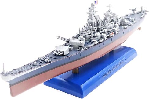 1:1000 Scale WWII USS New Jersey BB-62 Battleship Model Alloy High-Restored Nautical Ship Model for Desktop Ornament in Saudi Arabia