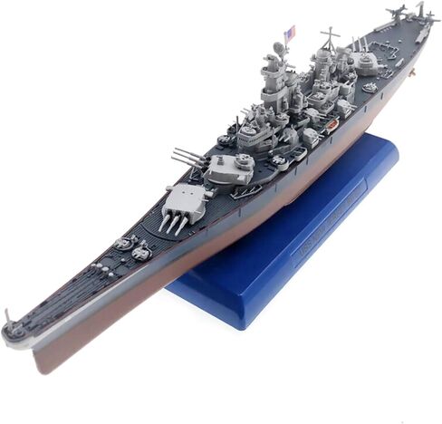 1:1000 Scale WWII USS New Jersey BB-62 Battleship Model Alloy High-Restored Nautical Ship Model for Desktop Ornament in Saudi Arabia