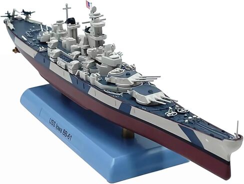 1:1000 Scale Alloy Warship Model for WWII US BB-61 Lowa Battleship Miniature for Nautical Enthusiasts in Saudi Arabia