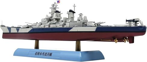 1:1000 Scale Alloy Warship Model for WWII US BB-61 Lowa Battleship Miniature for Nautical Enthusiasts in Saudi Arabia