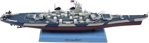 1:1000 Scale Alloy Warship Model for WWII US BB-61 Lowa Battleship Miniature for Nautical Enthusiasts in Saudi Arabia
