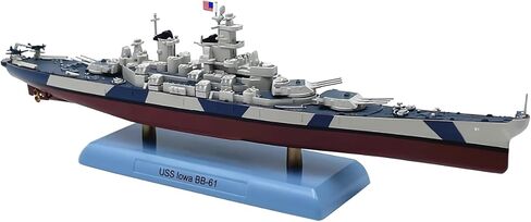 1:1000 Scale Alloy Warship Model for WWII US BB-61 Lowa Battleship Miniature for Nautical Enthusiasts in Saudi Arabia