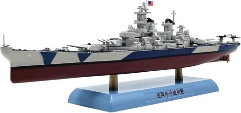 1:1000 Scale Alloy Warship Model for WWII US BB-61 Lowa Battleship Miniature for Nautical Enthusiasts in Saudi Arabia
