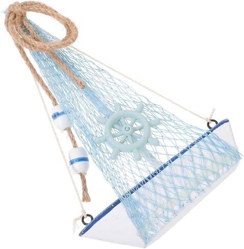 STOBAZA Sailboat Ornament Decorative Nautical Wall Decor Wooden Model Boat for Home in Saudi Arabia