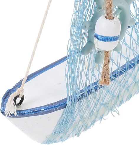 STOBAZA Sailboat Ornament Decorative Nautical Wall Decor Wooden Model Boat for Home in Saudi Arabia