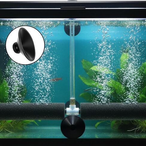 20 Pcs Suction Cups for Aquarium, Rubber Aquariums Suction Cups Black, Fish Tank Sucker Cup Clips for Pump, Airline Tubing, Aeration Setup, Secure Attachment for Aquarium Accessories in Saudi Arabia