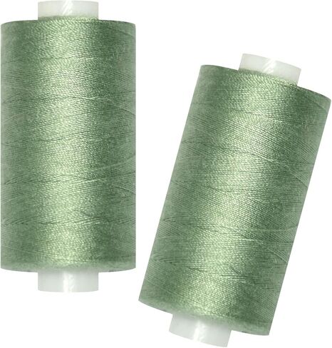 All Purpose Sewing Thread-2 Spools of Hand Polyester Sewing Thread with 3needles 1 Needle Threader for Sewing Machine for Hand and Machine Sewing(Black, 2 spools) in Saudi Arabia