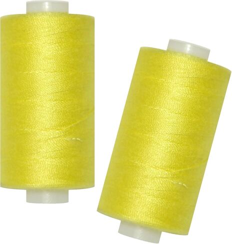 All Purpose Sewing Thread-2 Spools of Hand Polyester Sewing Thread with 3needles 1 Needle Threader for Sewing Machine for Hand and Machine Sewing(Black, 2 spools) in Saudi Arabia