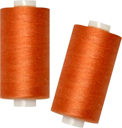 All Purpose Sewing Thread-2 Spools of Hand Polyester Sewing Thread with 3needles 1 Needle Threader for Sewing Machine for Hand and Machine Sewing(Black, 2 spools) in Saudi Arabia