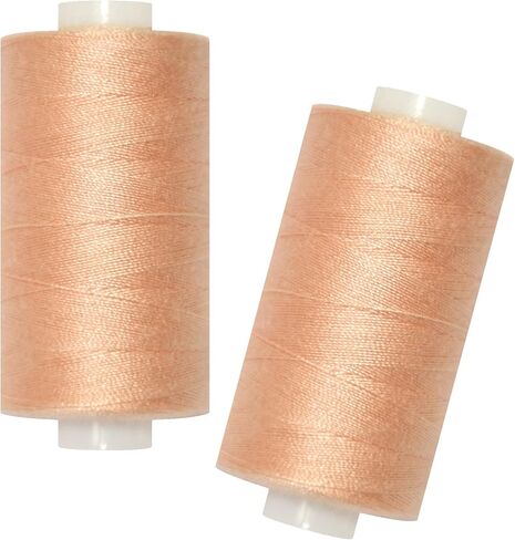 All Purpose Sewing Thread-2 Spools of Hand Polyester Sewing Thread with 3needles 1 Needle Threader for Sewing Machine for Hand and Machine Sewing(Black, 2 spools) in Saudi Arabia