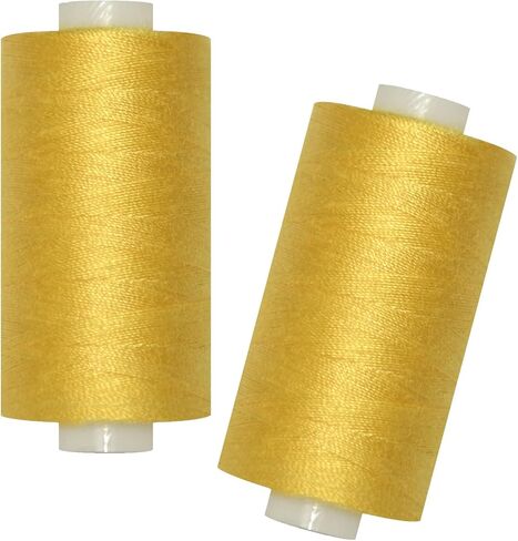 All Purpose Sewing Thread-2 Spools of Hand Polyester Sewing Thread with 3needles 1 Needle Threader for Sewing Machine for Hand and Machine Sewing(Black, 2 spools) in Saudi Arabia