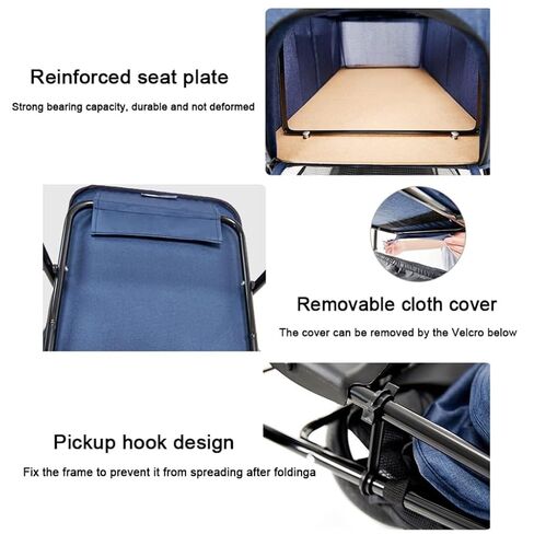 Pet Strollers Pet Stroller Small Dog and Cat Stroller Detachable Strap Four-Wheeler Pet Stroller Outdoor Pet Stroller Pet Stroller Medium(Green,Large) in Kuwait