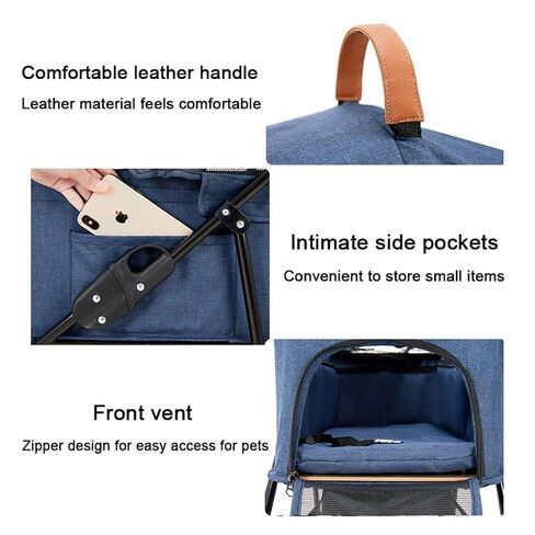 Pet Strollers Pet Stroller Small Dog and Cat Stroller Detachable Strap Four-Wheeler Pet Stroller Outdoor Pet Stroller Pet Stroller Medium(Green,Large) in Kuwait