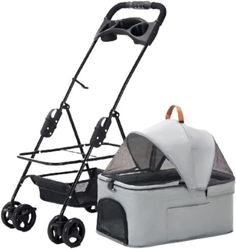 Pet Strollers Pet Stroller Small Dog and Cat Stroller Detachable Strap Four-Wheeler Pet Stroller Outdoor Pet Stroller Pet Stroller Medium(G,Small) in Saudi Arabia
