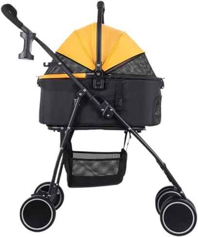 Pet Strollers Lightweight Folding Pet Stroller Cat and Dog Four-Wheel Stroller Pet Outdoor Stroller Separate Stroller Pet Stroller Medium in Saudi Arabia