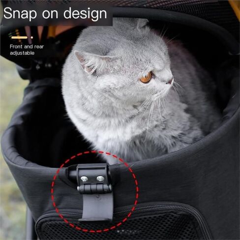 Pet Strollers Lightweight Folding Pet Stroller Cat and Dog Four-Wheel Stroller Pet Outdoor Stroller Separate Stroller Pet Stroller Medium in Saudi Arabia