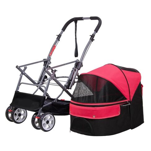 Pet Strollers Portable Pet Stroller, Reversible Dog Stroller, Foldable Cat Stroller, Small and Medium-Sized Stroller Pet Stroller Medium(Blue) in Saudi Arabia