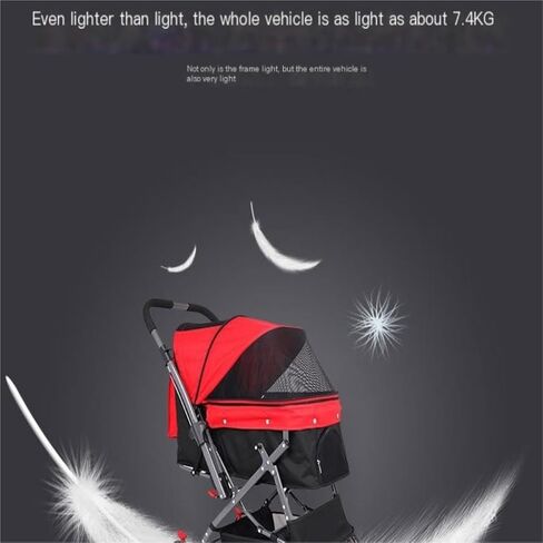 Pet Strollers Portable Pet Stroller, Reversible Dog Stroller, Foldable Cat Stroller, Small and Medium-Sized Stroller Pet Stroller Medium(Blue) in Saudi Arabia
