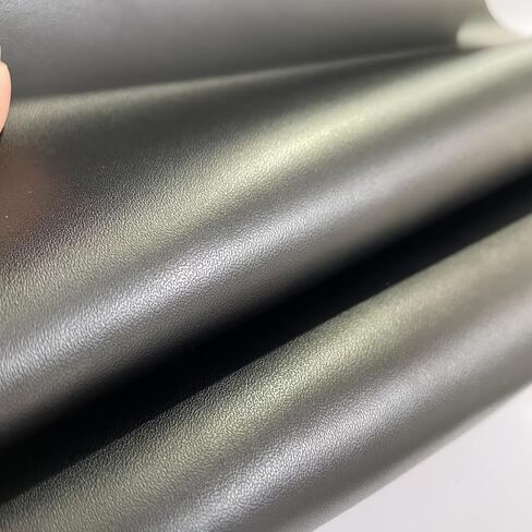 Premium Leather Material, Full Grain, Black, 1.0-1.2mm Thickness, Smooth Surface，Suitable for Making Wallets, Shoes, Sofas (Black pingwen 16 x 32) in Saudi Arabia