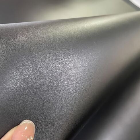 Premium Leather Material, Full Grain, Black, 1.0-1.2mm Thickness, Smooth Surface，Suitable for Making Wallets, Shoes, Sofas (Black pingwen 16 x 32) in Saudi Arabia