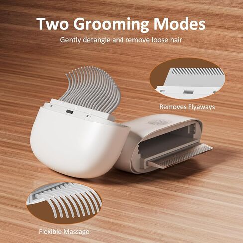 مشط 2 في 1 للقطط - فرشاة ناعمة للحيوانات الأليفة للتزيين، مشط معدني للبراغيث لإزالة الشعر وفك تشابك الشعر، أداة محمولة مريحة للحيوانات الأليفة ذات الشعر الطويل والقصير في الأماكن المغلقة in Kuwait