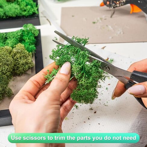 Preserved Reindeer Moss, 4 OZ Fake Moss for Crafts Artificial Dried Moss for Decoration, Craft, Terrariums, Potted Plants, Centerpieces Fairy Gardens (Chartreuse) in Saudi Arabia