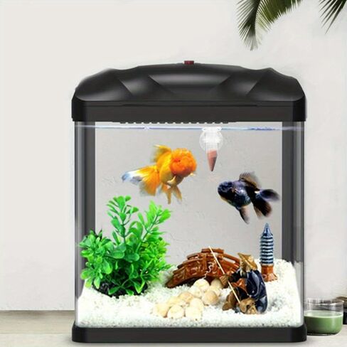 1PC Automatic Fish Feeder Tapered Aquarium Red Worm Feeding Feeder Worm Funnel Cup Fish Food Feeding Tool Aquarium Accessories in Saudi Arabia