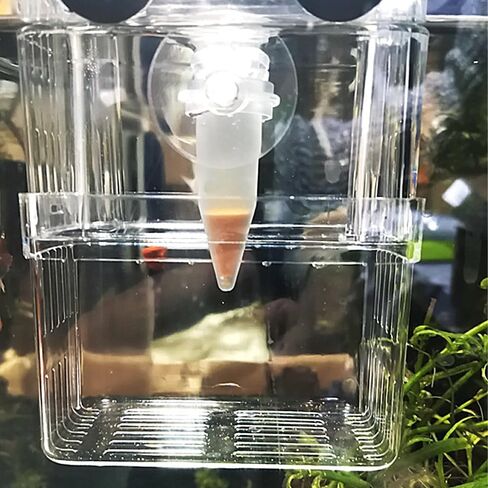 1PC Automatic Fish Feeder Tapered Aquarium Red Worm Feeding Feeder Worm Funnel Cup Fish Food Feeding Tool Aquarium Accessories in Saudi Arabia