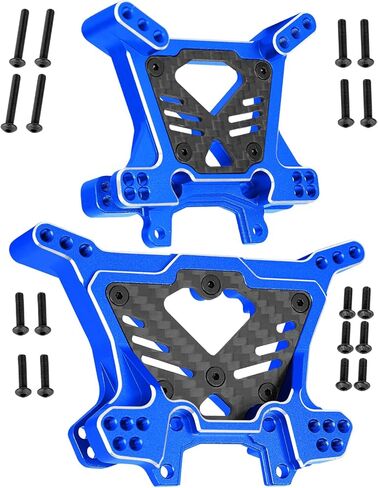 أبراج الصدمات RC ترقيات جزء لـ 1/10 Jato 4X4 بدون فرش، Jato 4X4 VXL، أبراج الصدمات الأمامية والخلفية المصنوعة من سبائك الألومنيوم، تحل محل #9033#9034، أسود in Saudi Arabia