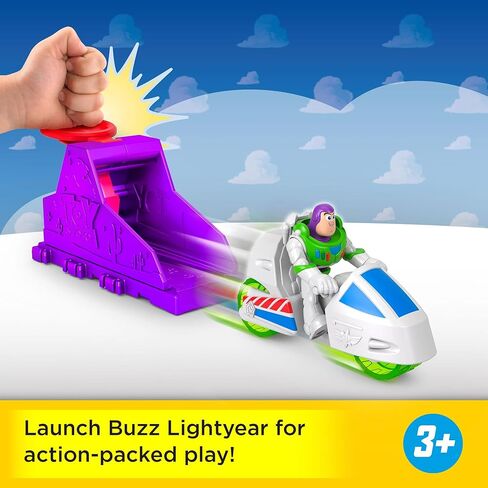 Fisher-Price Imaginext Launcher Set with 3-inch Buzz Lightyear Action Figure & Toy Vehicle, Inspired by Disney Pixar Toy Story (Characters May Vary) in Kuwait