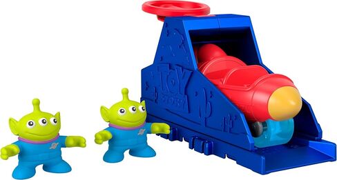 Fisher-Price Imaginext Launcher Set with 3-inch Buzz Lightyear Action Figure & Toy Vehicle, Inspired by Disney Pixar Toy Story (Characters May Vary) in Kuwait