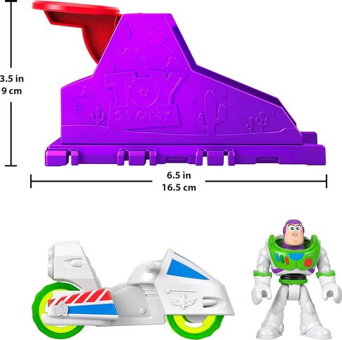 Fisher-Price Imaginext Launcher Set with 3-inch Buzz Lightyear Action Figure & Toy Vehicle, Inspired by Disney Pixar Toy Story (Characters May Vary) in Kuwait