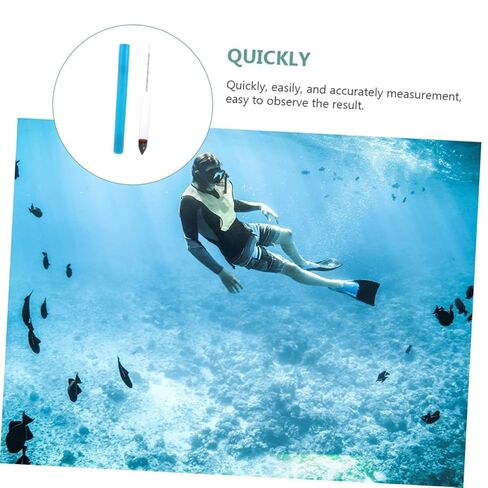 Cabilock 2Pcs Tester Professional Sea Saltwater Hydrometers for Accurate Aquarium Measurement Lightweight and for Long Term Use for Fish Tanks in Saudi Arabia