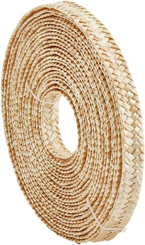 BENECREAT 13.12 Yards Wheat Straw Ribbon for Hat Making, 0.59 Inch Wide Jute Straw Craft Ribbon for Hat Making DIY Craft Accessories, Blanched Almond Color in Saudi Arabia