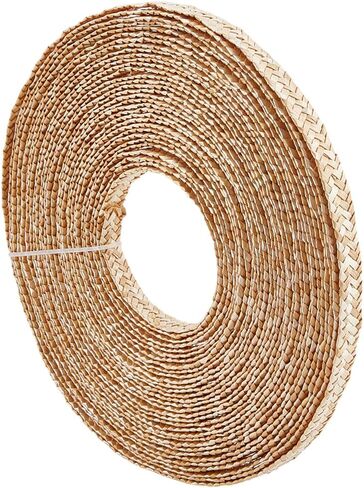 BENECREAT 13.12 Yards Wheat Straw Ribbon for Hat Making, 0.59 Inch Wide Jute Straw Craft Ribbon for Hat Making DIY Craft Accessories, Blanched Almond Color in Saudi Arabia