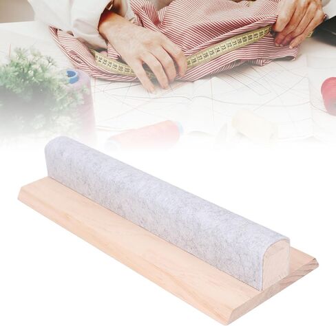 Pressing Bar with, 5.91x15.75x2.76in Wool Pressing Bar with Felt Professiona Wood Sewing Tool Flattening Fabrics Point Pressing Seams Flat Pressing Bar for Daily in Saudi Arabia