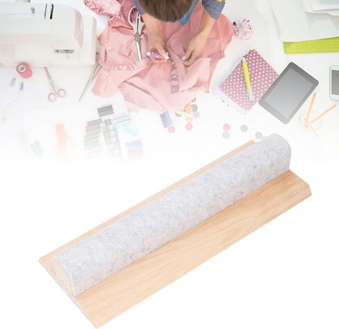 Pressing Bar with, 5.91x15.75x2.76in Wool Pressing Bar with Felt Professiona Wood Sewing Tool Flattening Fabrics Point Pressing Seams Flat Pressing Bar for Daily in Saudi Arabia