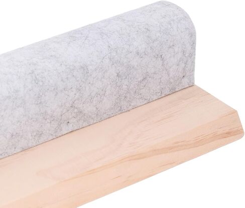 Pressing Bar with, 5.91x15.75x2.76in Wool Pressing Bar with Felt Professiona Wood Sewing Tool Flattening Fabrics Point Pressing Seams Flat Pressing Bar for Daily in Saudi Arabia