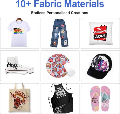 A4 DTF Printer A4 L805 Transfer Printing Machine for DIY Print T-Shirts Apparel with White Ink Systems & Auto Cleaning Includes Software, Film Hot melt Powder （Fastest-Delivery in Saudi Arabia