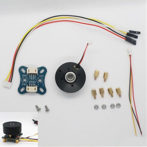 محرك تيار مستمر بدون فرشاة بعمود مجوف 2804 BLDC مع مجموعة تشفير AS5600 تدعم FOC، للجيمبال والطائرات بدون طيار والروبوتات والأدوات اليدوية in Kuwait